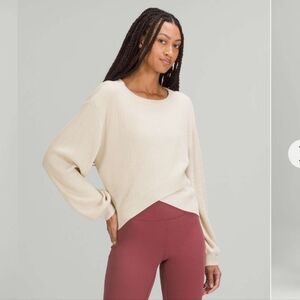 Lululemon Reversible Crossover Sweater White Opal